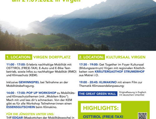 Green Event Basic Tirol: Infotag am 21.09.2022